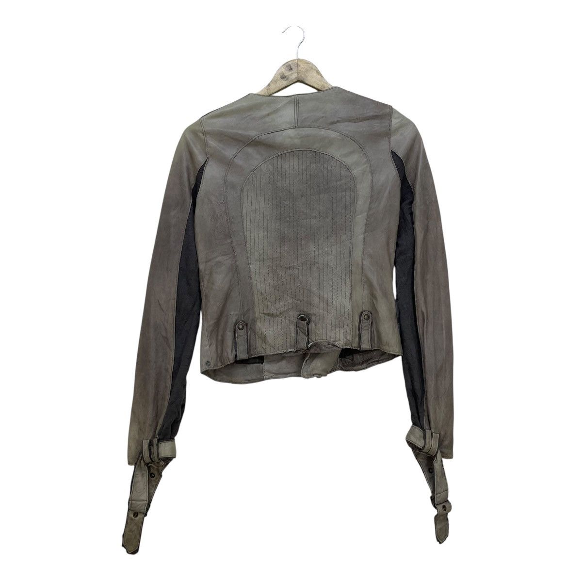 Leather × Sandro Moscoloni Vintage Masculo Sheepskin Double Collar Jacket Size S / US 4 / IT 40 - 2 Thumbnail