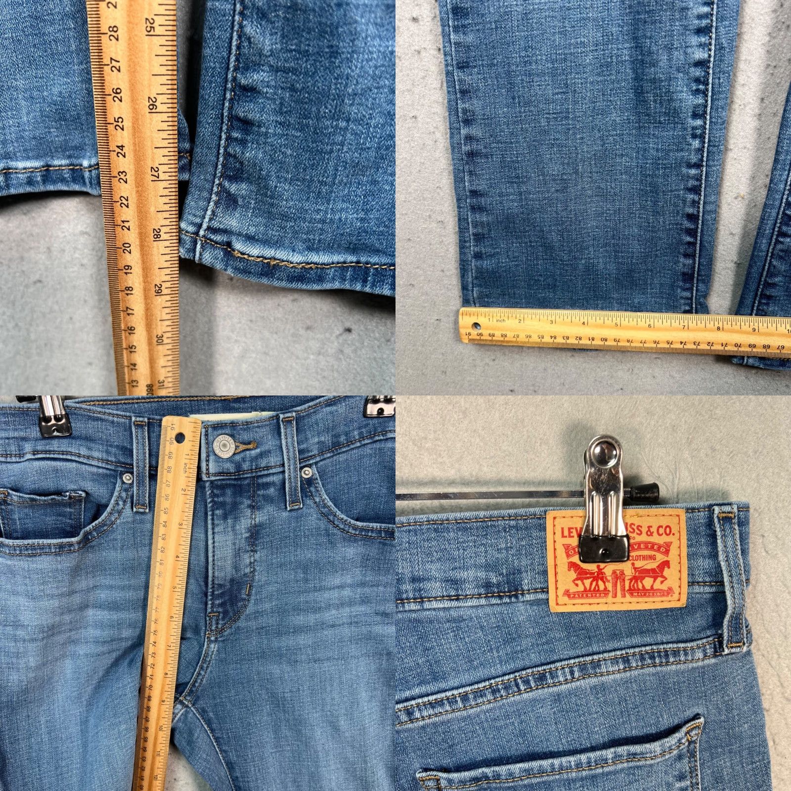 Levi's Levis 315 Shaping Bootcut Denim Jeans 28 Womens Medium Blue Stretch Jeans Size 28" / US 6 / IT 42 - 8 Thumbnail