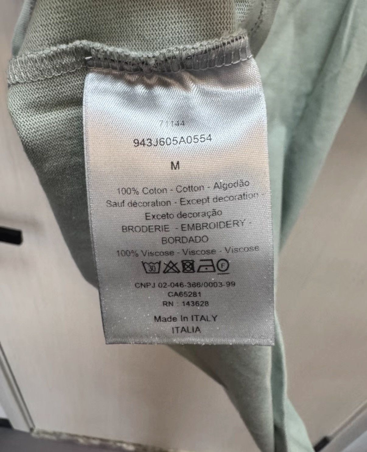 Dior Dior Mint Green T-shirt Size M / US 6-8 / IT 42-44 - 3 Thumbnail