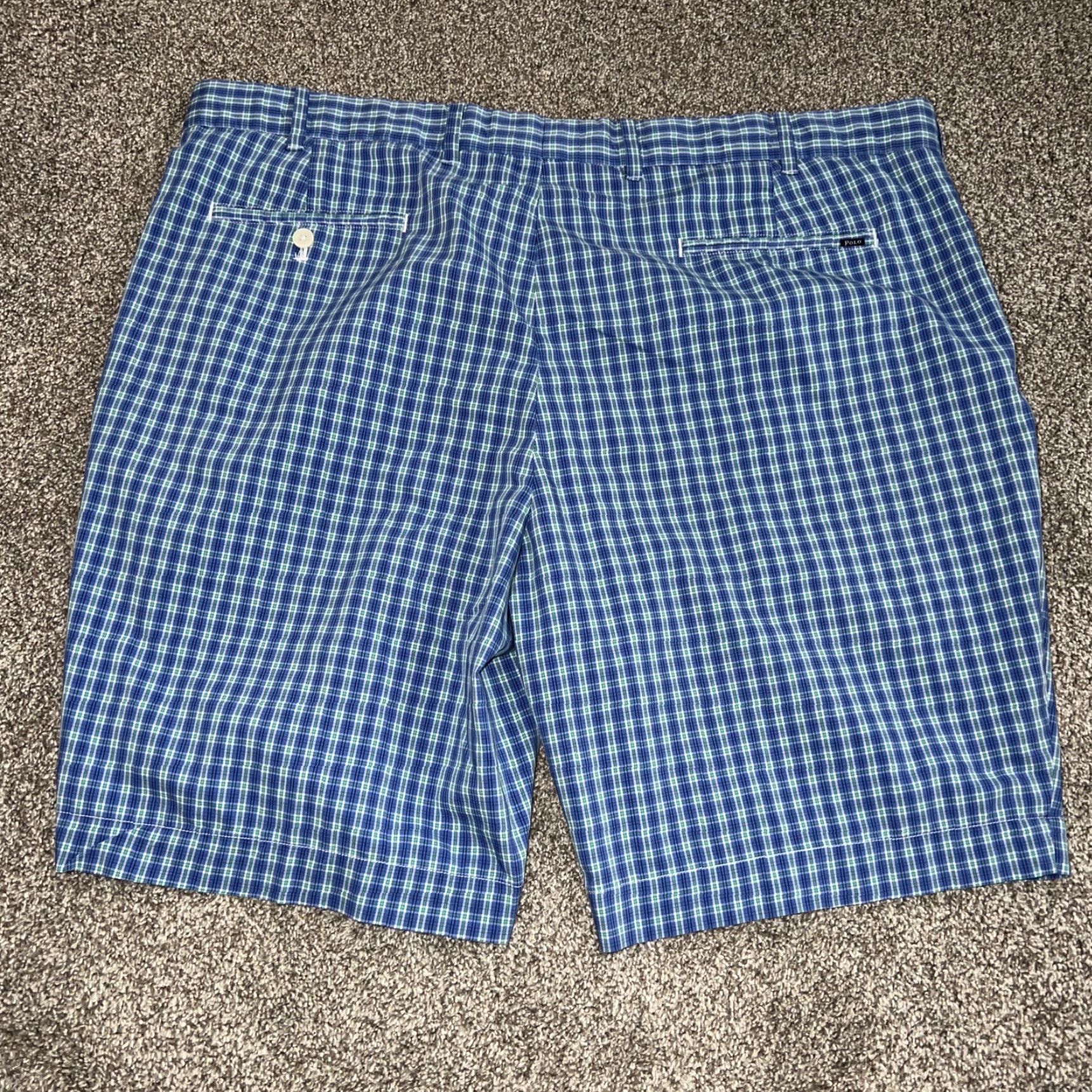 Ralph Lauren Polo Golf Ralph Lauren Shorts Mens Size 40 Classic Fit Plaid Blue Golf Chino Regular Mens Size US L / EU 52-54 / 3 - 4 Thumbnail