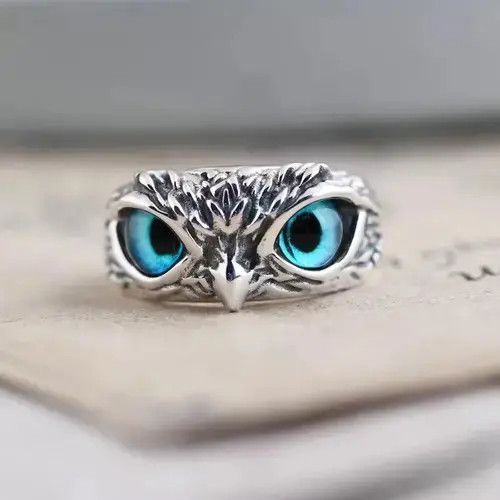 Other Owl Eyes Ring Adjustable Size ONE SIZE - 1 Thumbnail