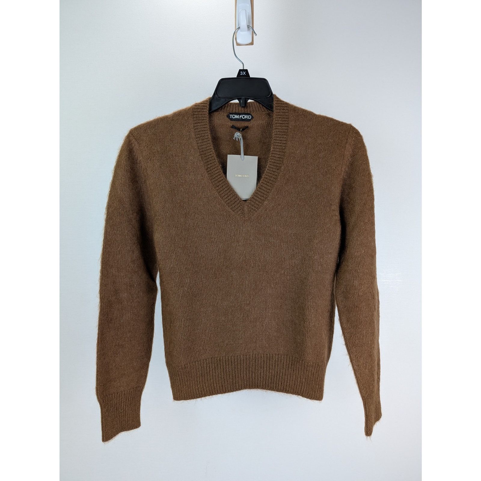 Tom Ford o1rshd1 V-Neck Sweatshirt Sweater in Brown Size US M / EU 48-50 / 2 - 1 Thumbnail