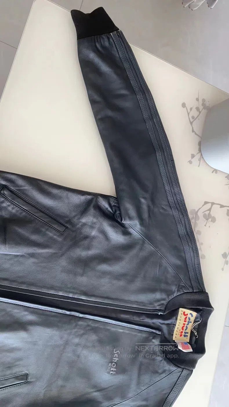 Schott Schott Black leather coat lambskin Size US L / EU 52-54 / 3 - 6 Thumbnail