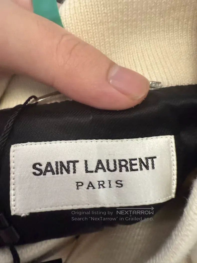 Saint Laurent Paris Saint Laurent Paris Baseball Jacket Jacket Size US L / EU 52-54 / 3 - 3 Thumbnail