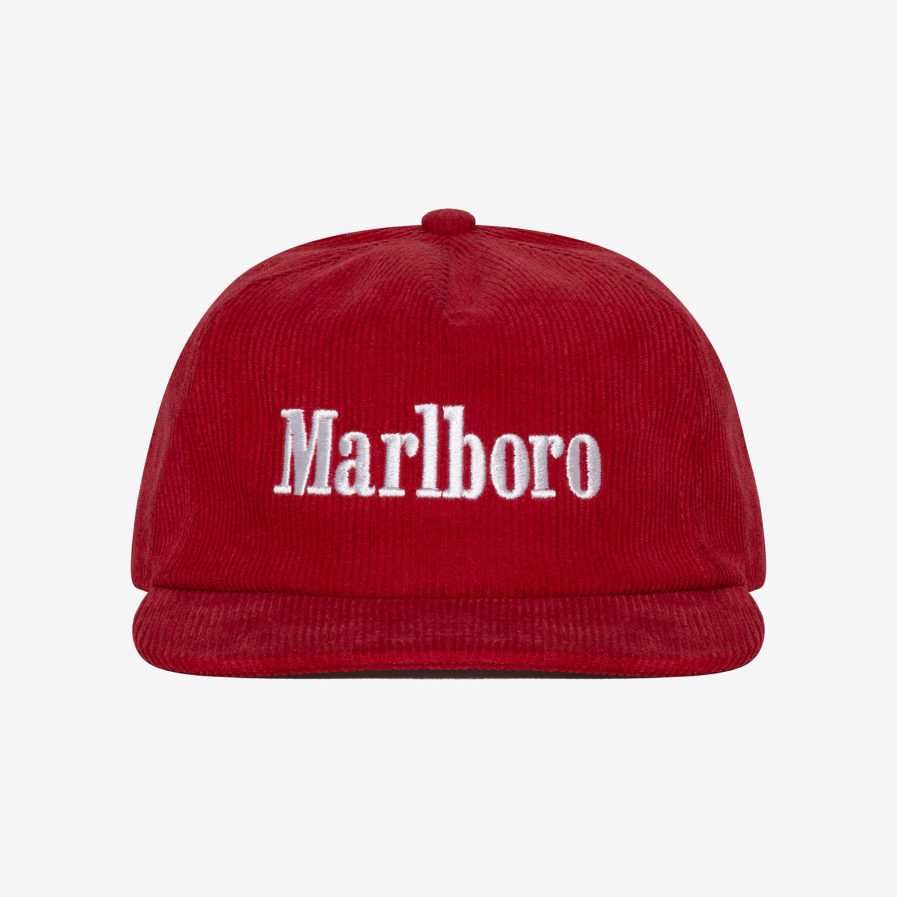レア marlboro cap hat corduroy コーデュロイ USA製 Vintage Marlboro Hat Corduroy Cap Red Snapback USA Tag