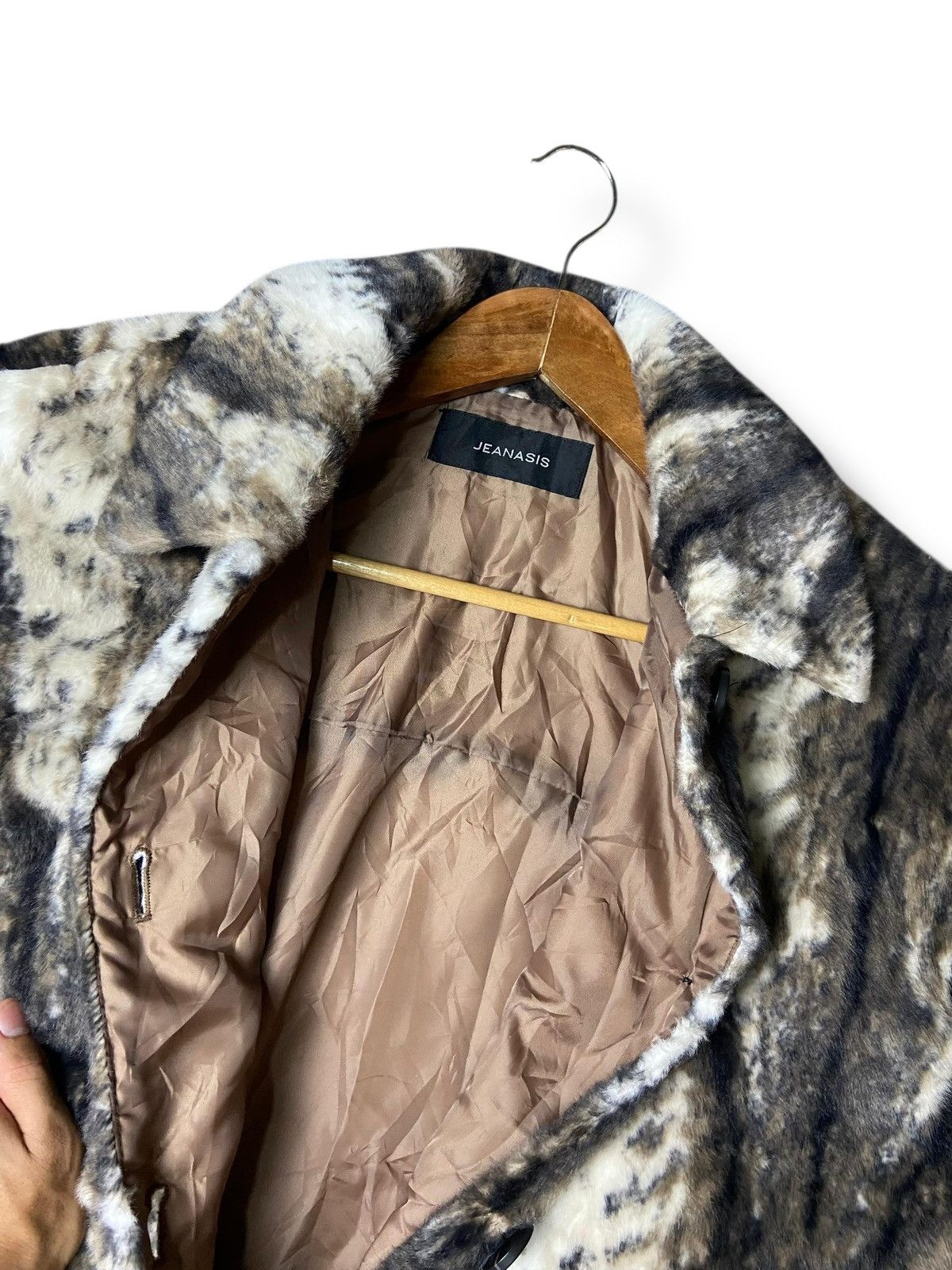 Designer × Japanese Brand × Vintage Jeanasis Brand Half Fur Coat Jacket (124) Size US S / EU 44-46 / 1 - 3 Thumbnail