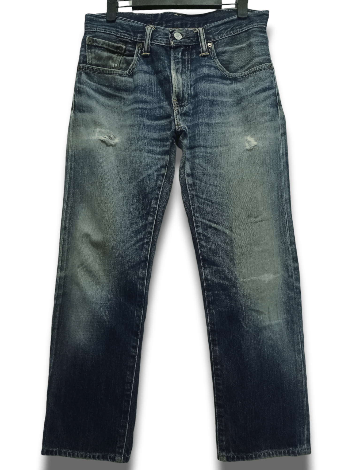 Levi's × Levi's Vintage Clothing Vintage Levis 502 Blue Wash Distressed Loose Jeans 30x27 Size US 30 / EU 46 - 1 Thumbnail