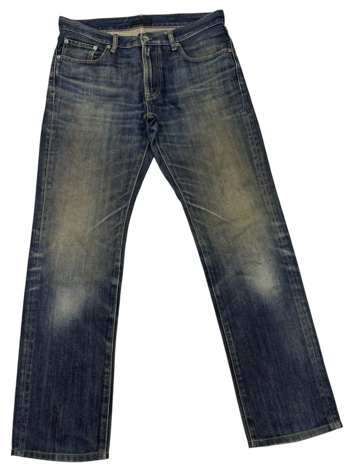 Undercover × Uniqlo UNIQLO VINTAGE JAPAN MUD WASH DENIM JEANS Size US 35 - 3 Thumbnail