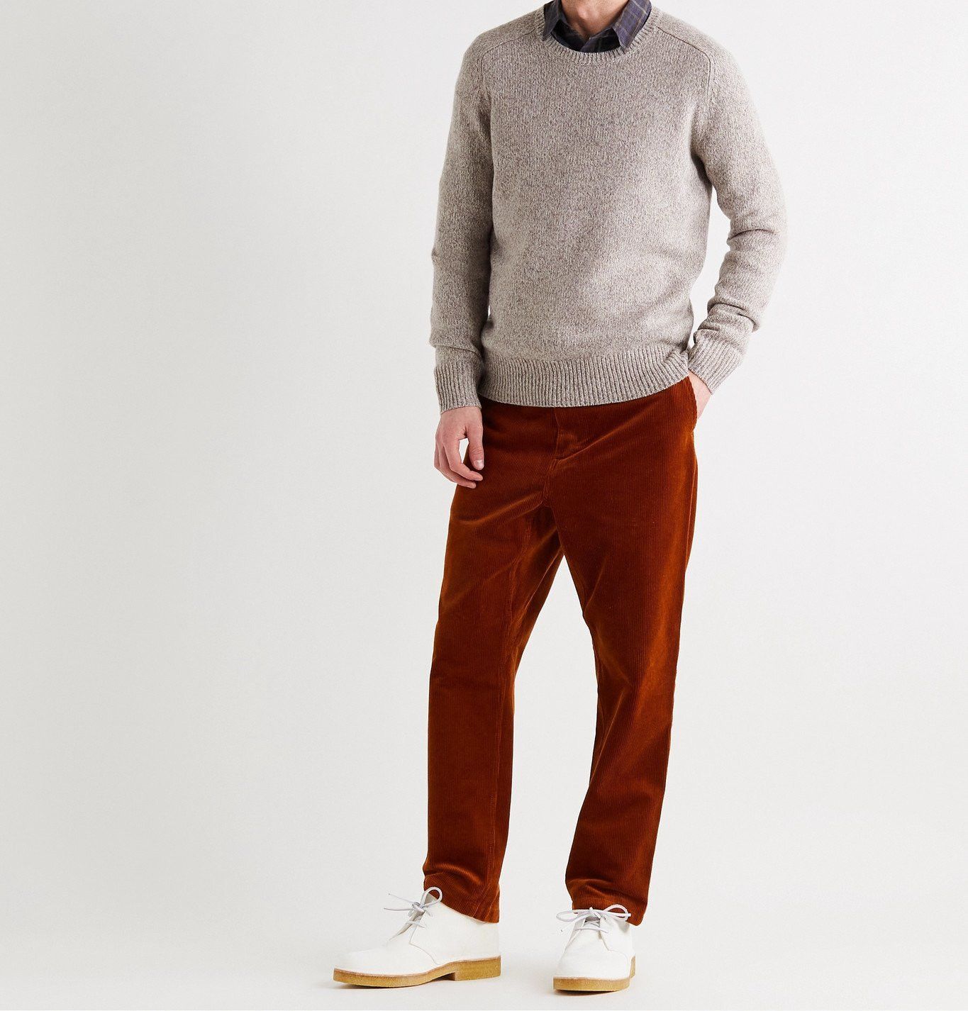 Folk Boxy Patrice Mélange Merino Wool Crew Sweater Size US M / EU 48-50 / 2 - 2 Thumbnail