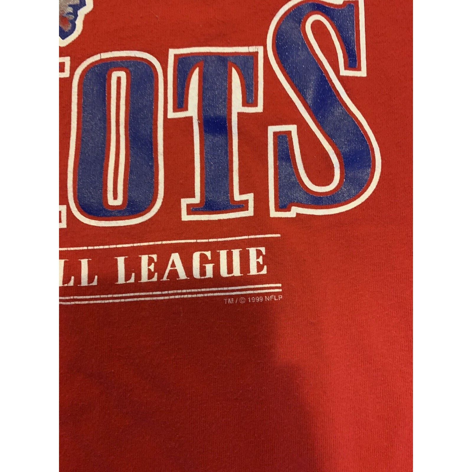 Lee 1999 Lee New England Patriots Red NFL T-Shirt Men’s Large Size US L / EU 52-54 / 3 - 3 Thumbnail