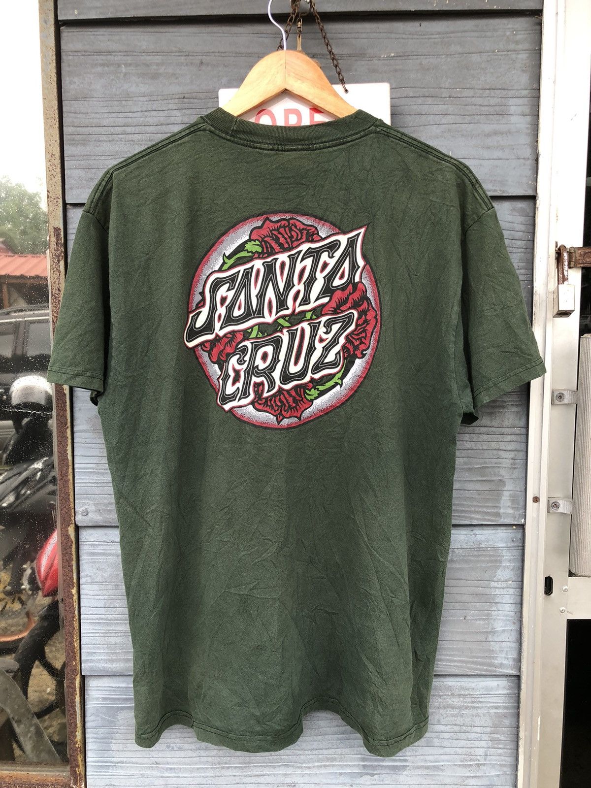 Santa Cruz Skateboards × Vintage 🔥Vintage 90s🔥Santa Cruz Skateboarding Tshirt Size US L / EU 52-54 / 3 - 1 Thumbnail