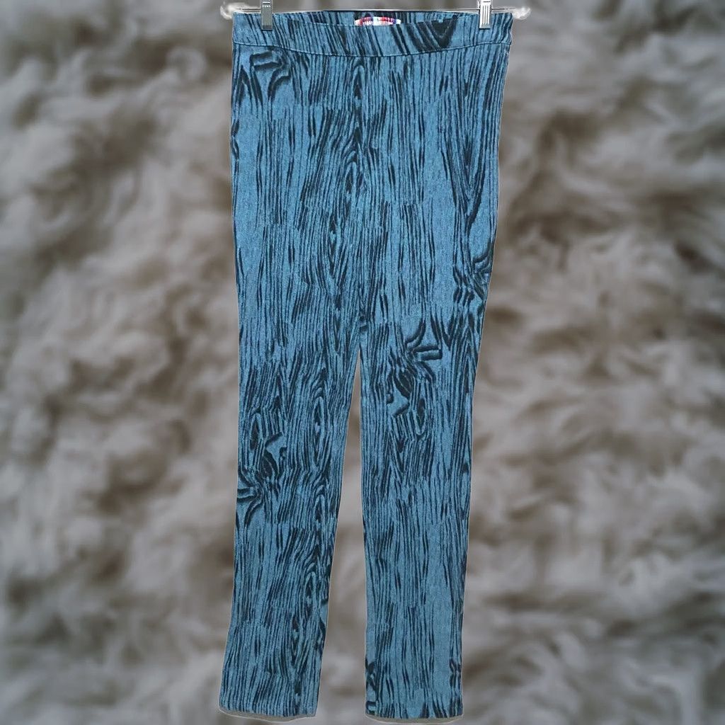 Urban Outfitters VINTAGE Urban Outfitters Nyx Zip Hem Blue Slim Pants Womens S Hippie Retro Forest Fairy Size 28" / US 6 / IT 42 - 1 Thumbnail