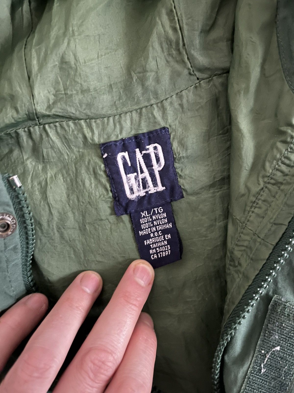 Gap 90s Gap Forest Green Anorak Windbreaker Size US XL / EU 56 / 4 - 7 Thumbnail