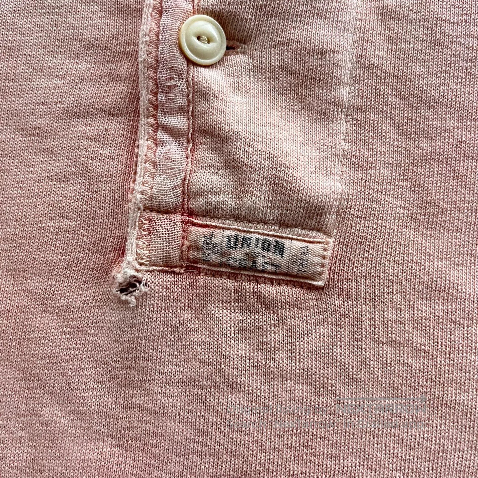 RRL Ralph Lauren RRL Pink Henley Sweater. Size US S / EU 44-46 / 1 - 7 Thumbnail