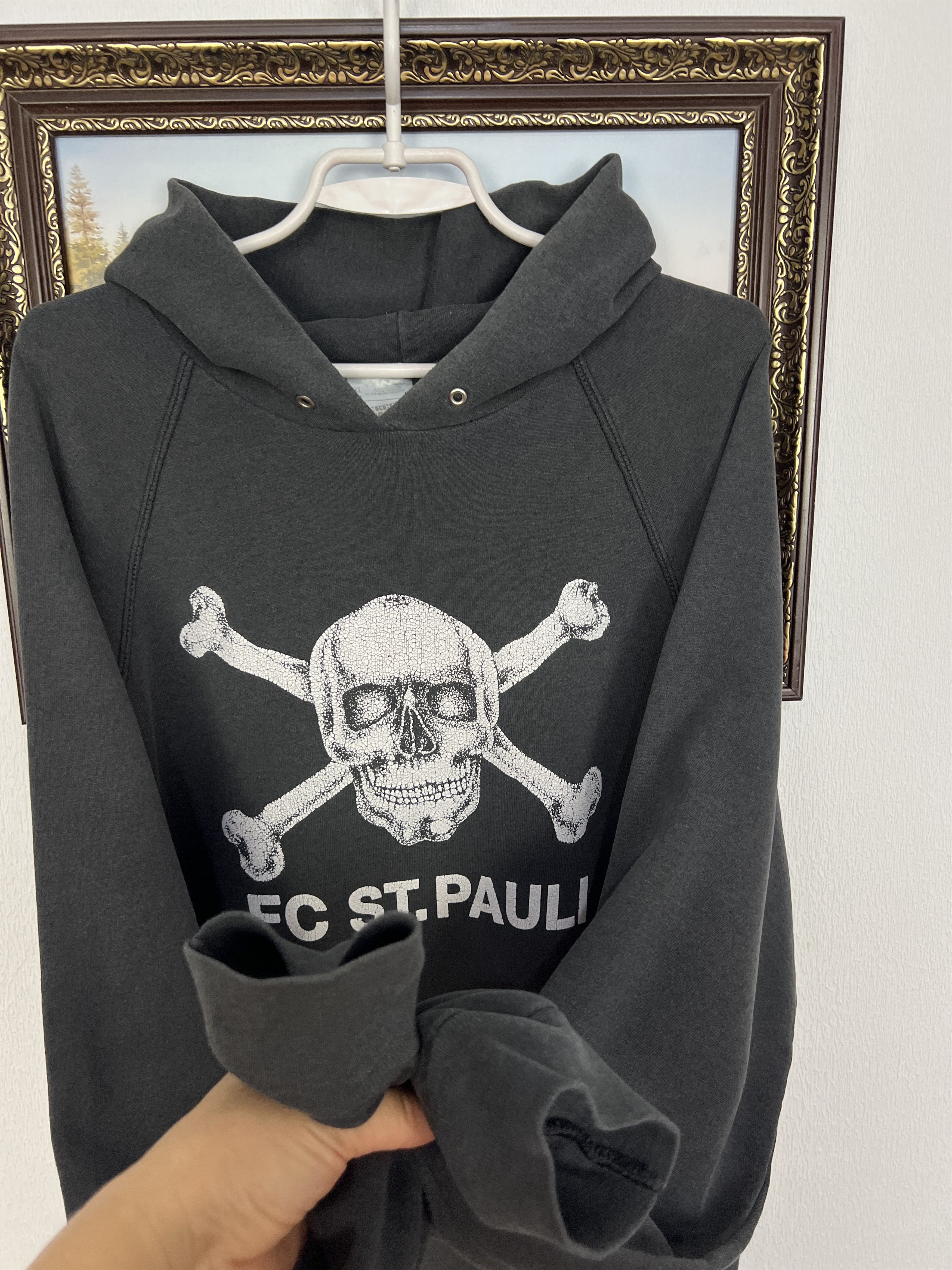 Vintage St Pauli Skull Jacket Football Hooded Track Top Soccer Size US XXL / EU 58 / 5 - 5 Thumbnail