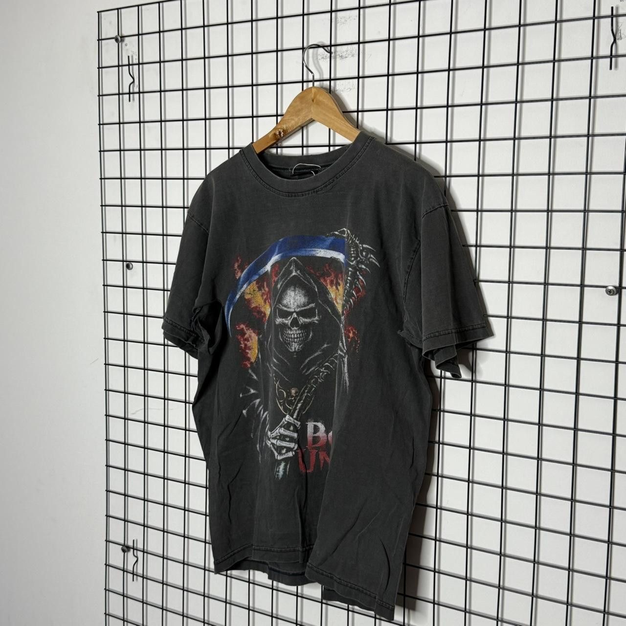 Vintage Vintage 90s Storm Raider Grey Black Printed T shirt Size US M / EU 48-50 / 2 - 2 Thumbnail