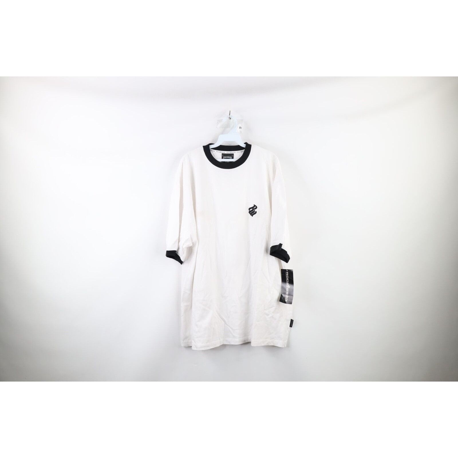 image of Nos Vintage Rocawear Monogram Baggy Fit T-Shirt in White, Men's (Size XL)