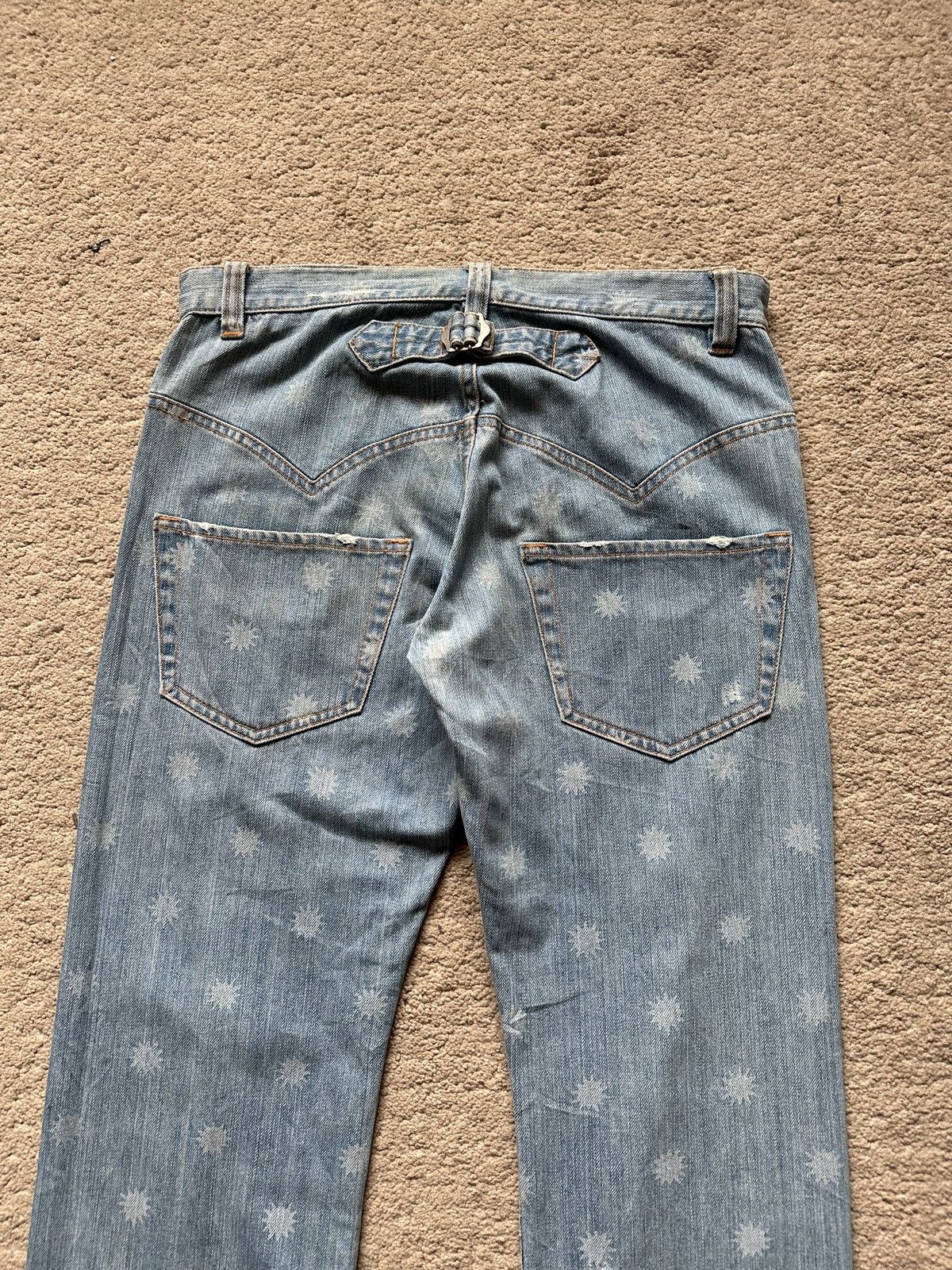 Tsumori Chisato 1990s SunaoKuwahara Bullet shot Jeans Size US 30 / EU 46 - 13 Thumbnail