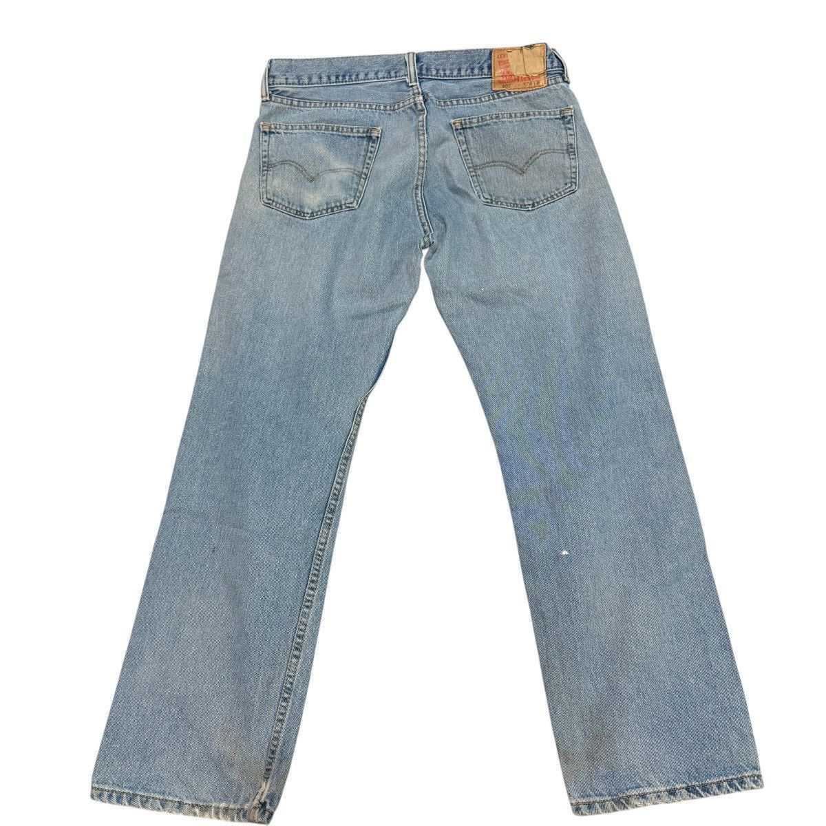 Levi's Levi’s 505 Regular Fit Jeans Light Wash Distressed Y2K 34x30 Size US 34 / EU 50 - 2 Thumbnail