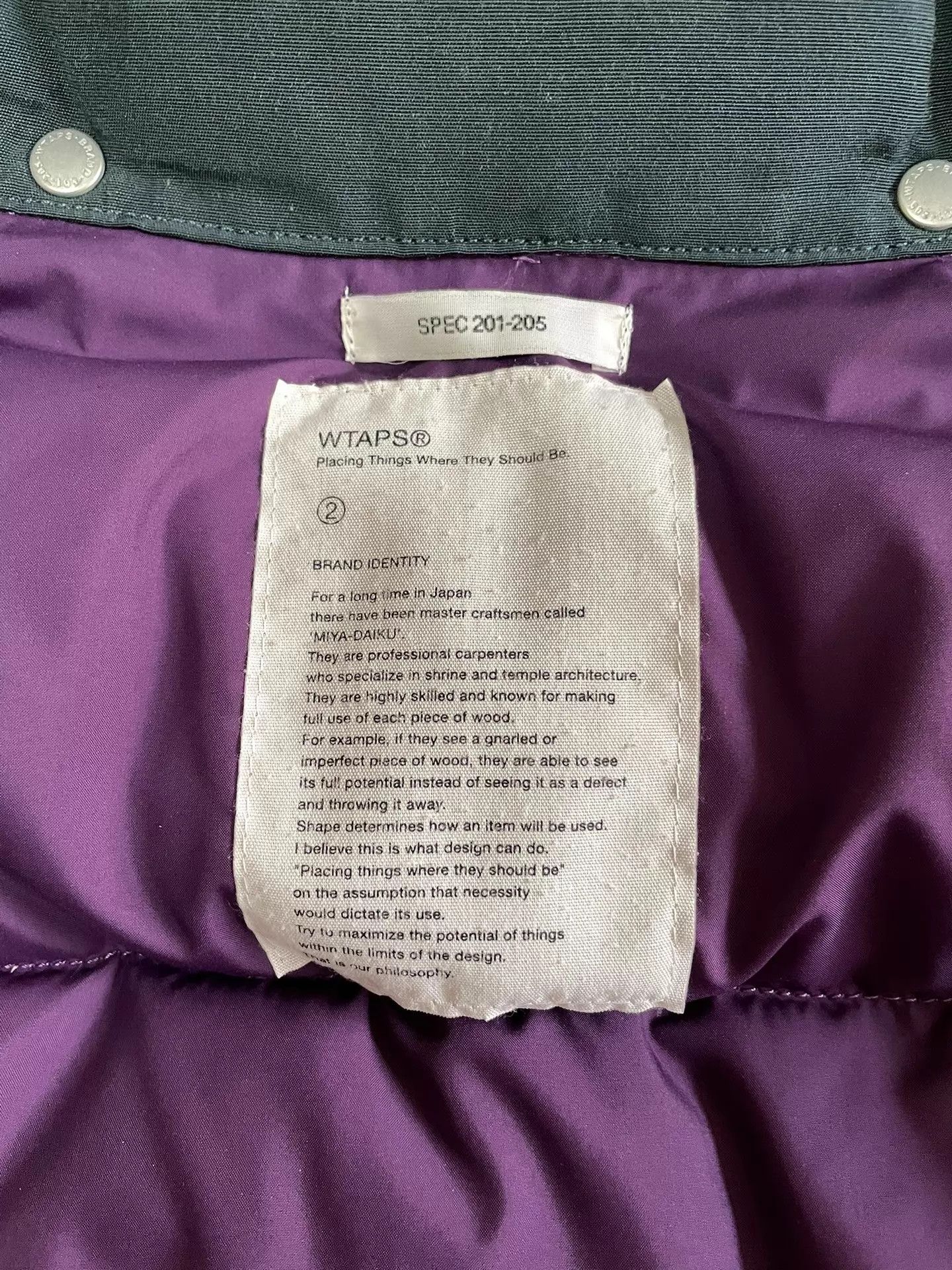 Wtaps WTAPS Early 13AW Down Jacket M Near New Worn 2x Size US M / EU 48-50 / 2 - 8 Thumbnail