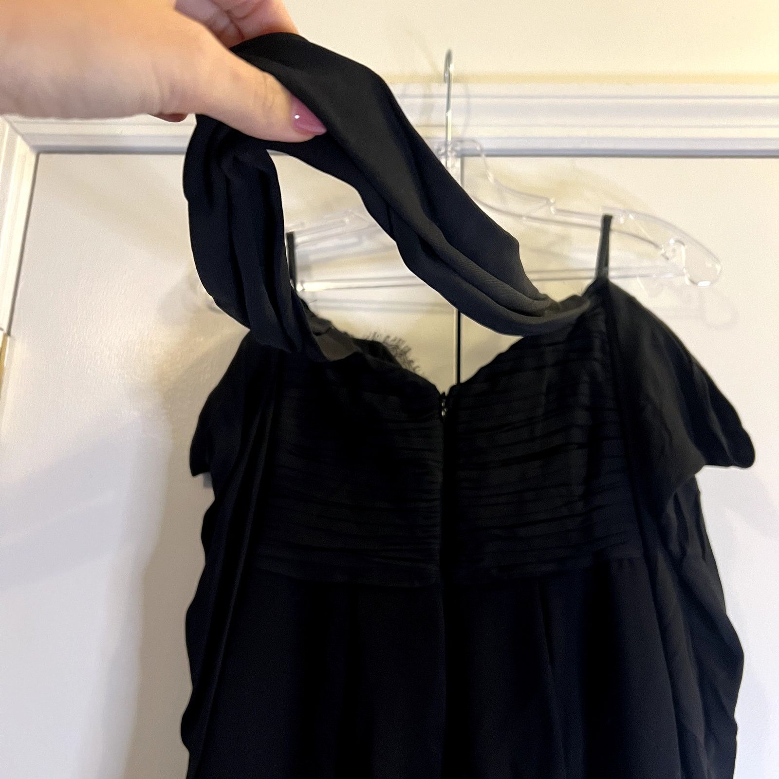 Self-Portrait Self-Portrait Black Jumpsuit Bow Off Shoulders Choker Size 26" / US 2 / IT 38 - 8 Thumbnail