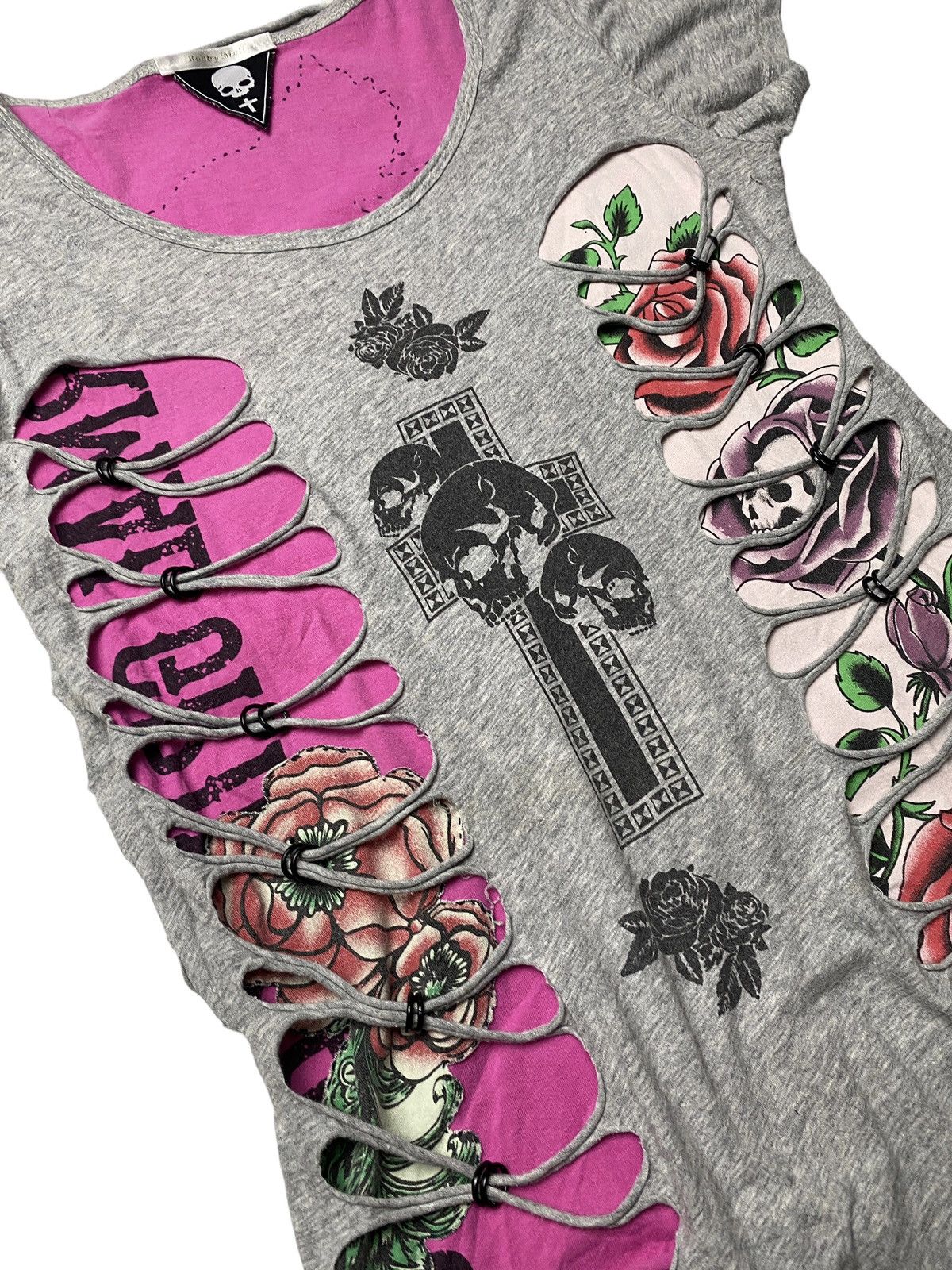 Hysteric Glamour 2000's Bobby Mall Pierced Punk Distressed Shirt Size US XS / EU 42 / 0 - 3 Thumbnail