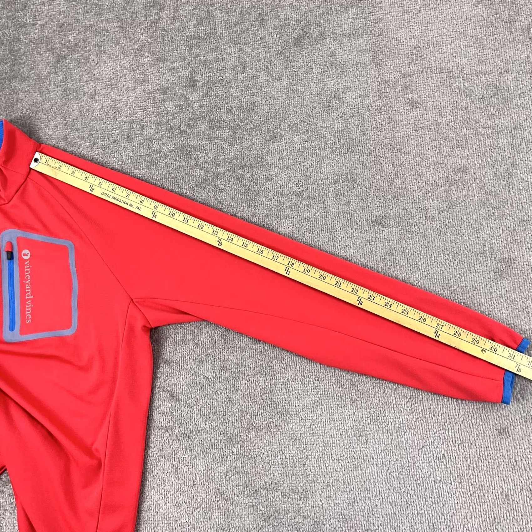 Vineyard Vines Vineyard Vines Pullover Shirt Mens Large Neon Red Orange Quarter Zip Performance Golf Size US L / EU 52-54 / 3 - 7 Thumbnail