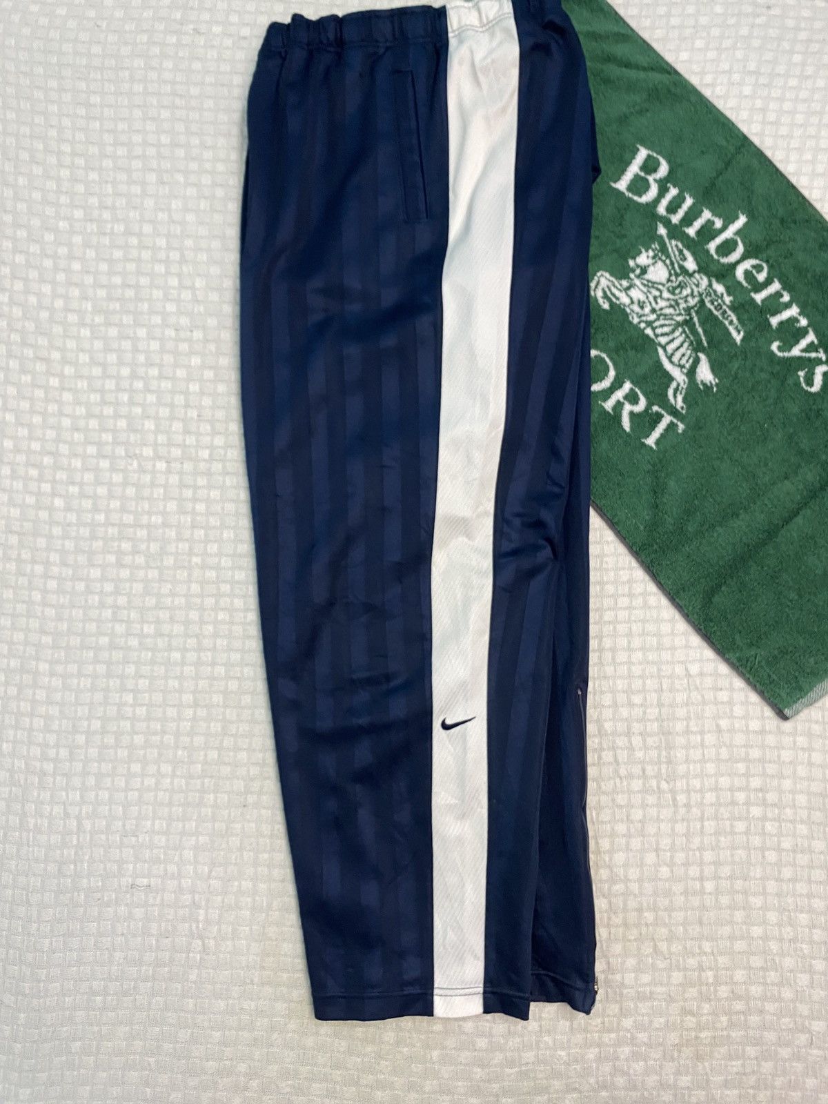 NOCTA × Nike 💥 VINTAGE NIKE 90S BAGGY WIDE LEG SWOOSH TRACK PANTS Y2K Size US 30 / EU 46 - 2 Thumbnail