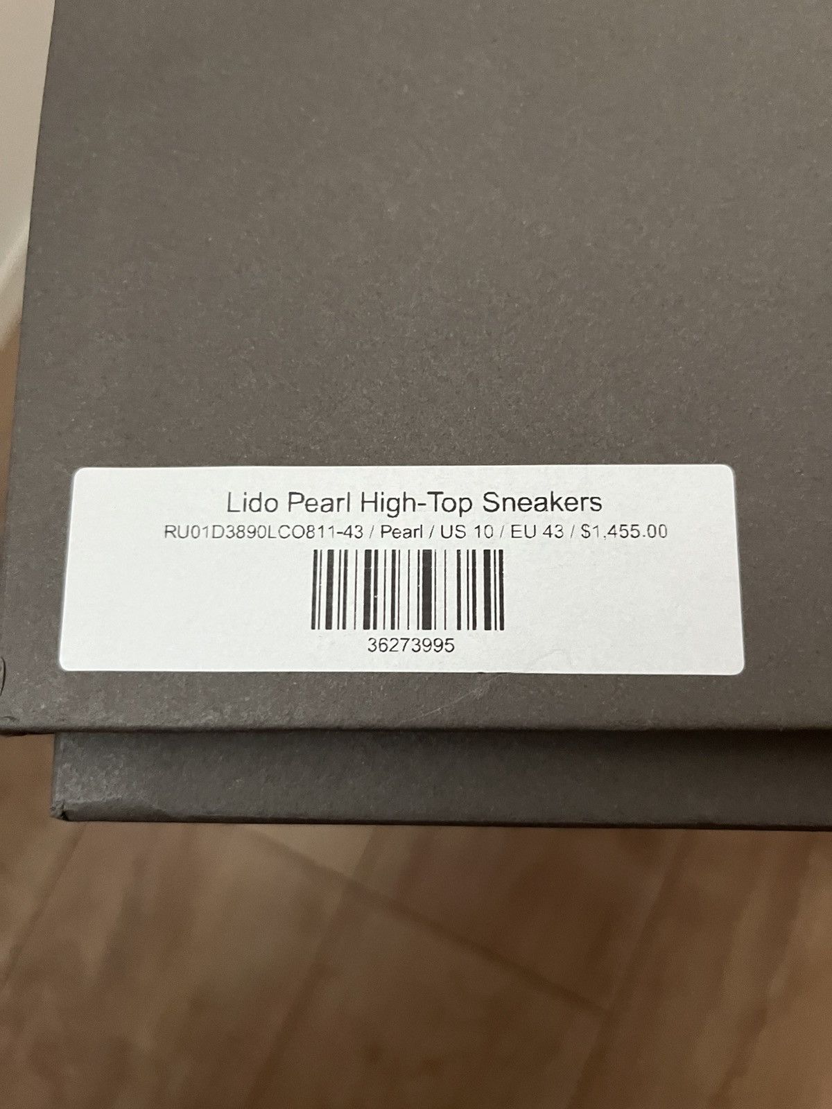 Rick Owens High-Top Leather Sneakers Pearl/Milk Size US 10 / EU 43 - 15 Thumbnail