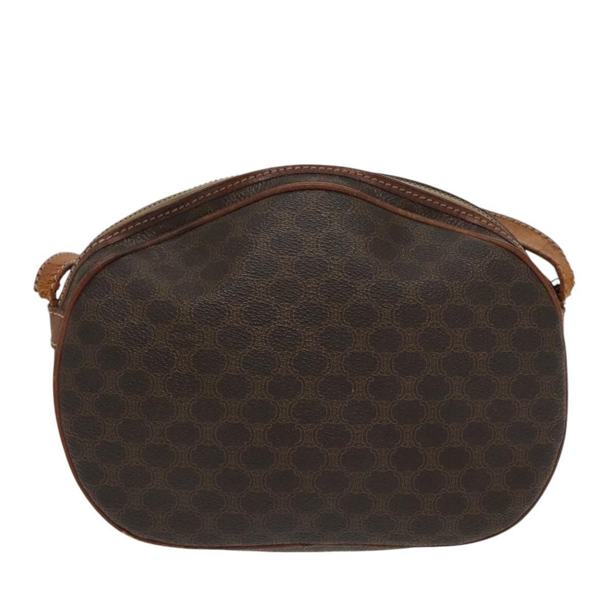 Celine CELINE Macadam Canvas Shoulder Bag Pvc Leather Brown Gold Size ONE SIZE - 3 Thumbnail