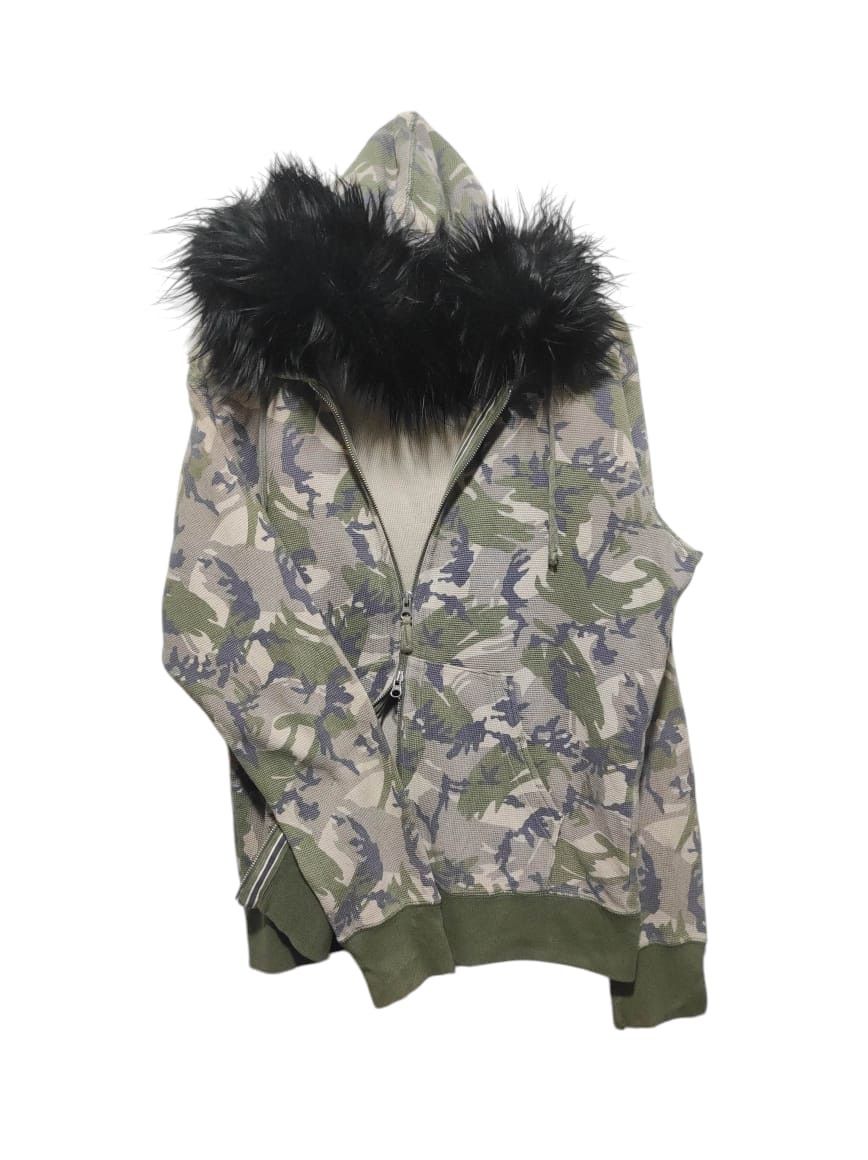 Hysteric Glamour Just Fit Camo Double Zip Fur Hoodie i6w9 Lgb Style Size US M / EU 48-50 / 2 - 1 Thumbnail