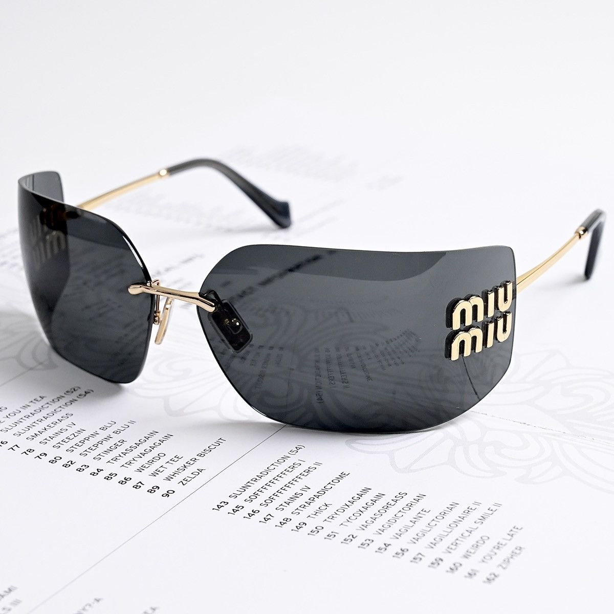 Miu Miu MIU MIU 0MU 54YS SUNGLASSES Size ONE SIZE - 2 Thumbnail