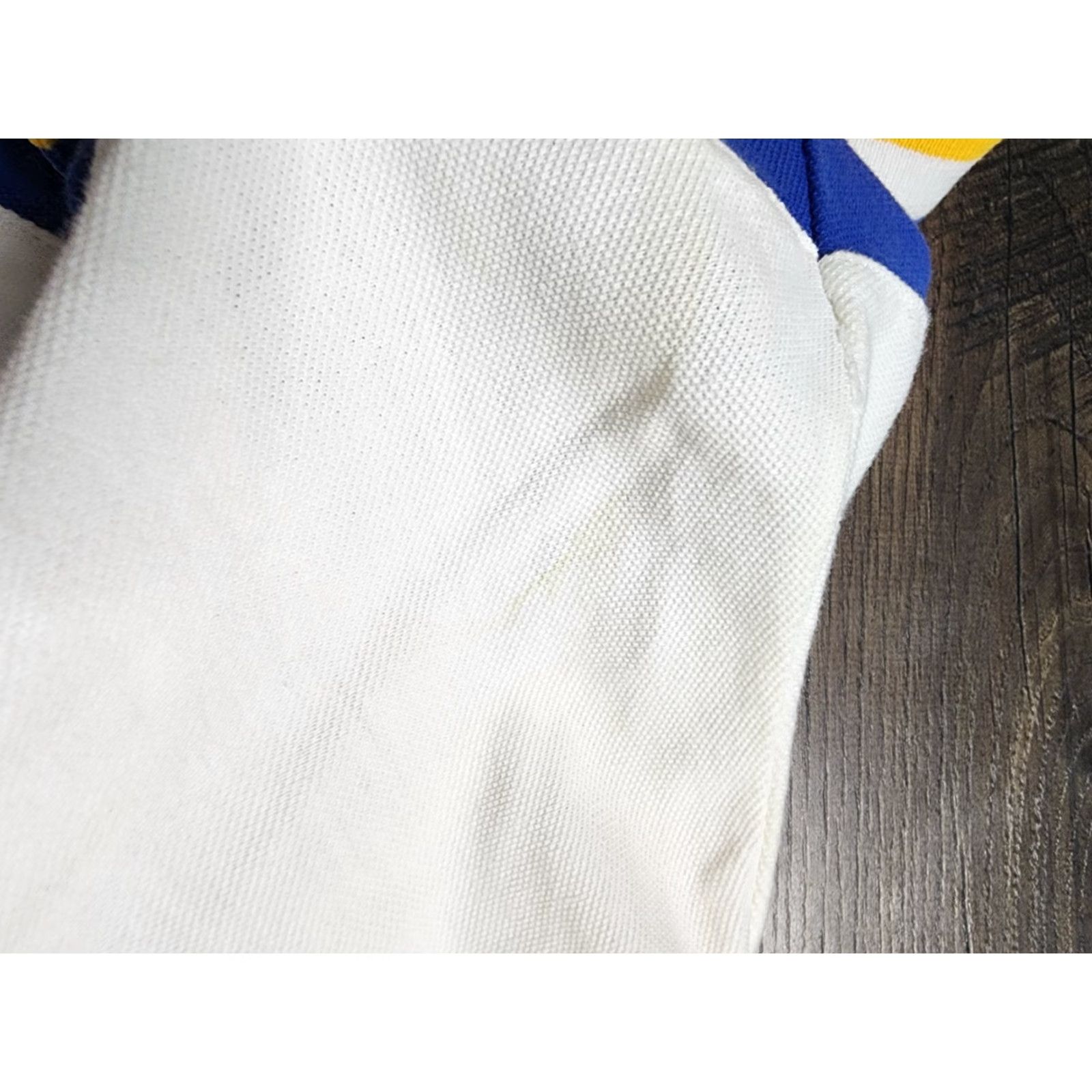 Vintage VINTAGE Nologo Auburndale High School Polo Shirt Short Sleeve Adult L White 1980s 80s School Football Mens/Womens Regular Fit Size US L / EU 52-54 / 3 - 4 Thumbnail