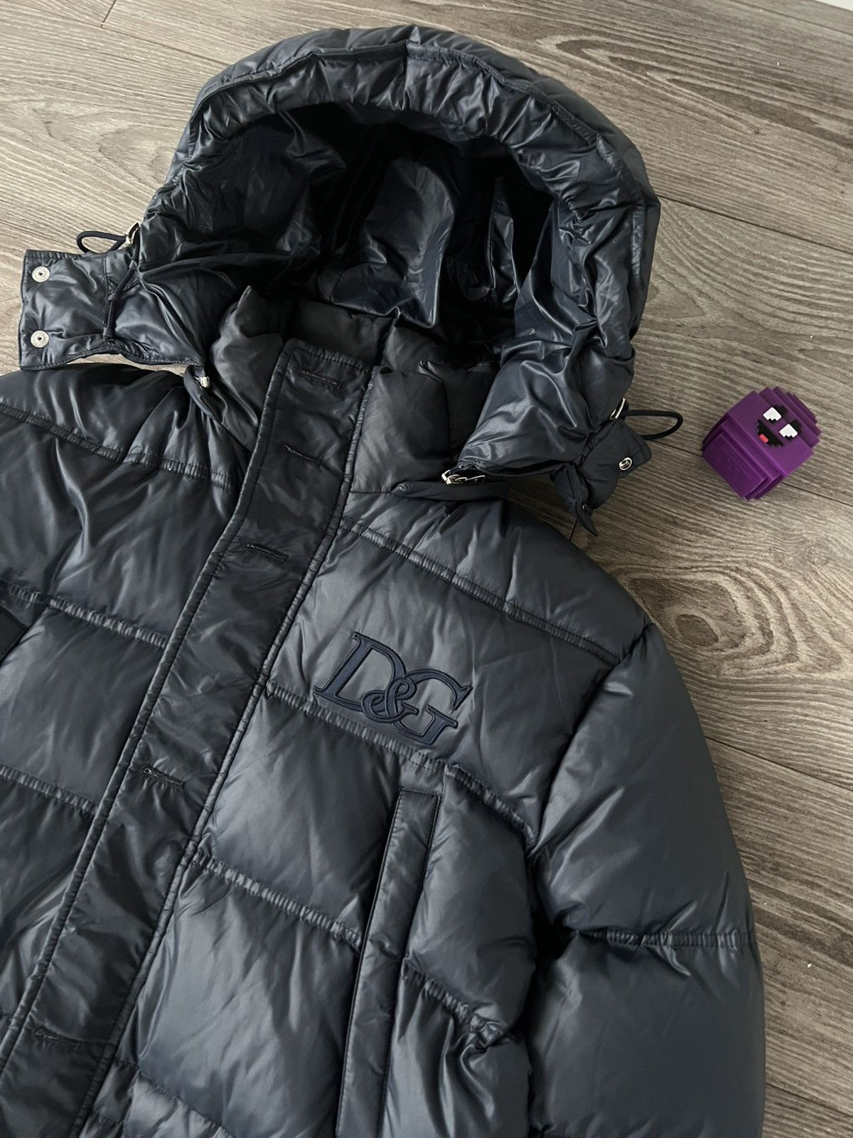 Dolce & Gabbana Rare Dolce & Gabbana Down Puffer Jacket Embroidered DG Hood Size US L / EU 52-54 / 3 - 9 Thumbnail