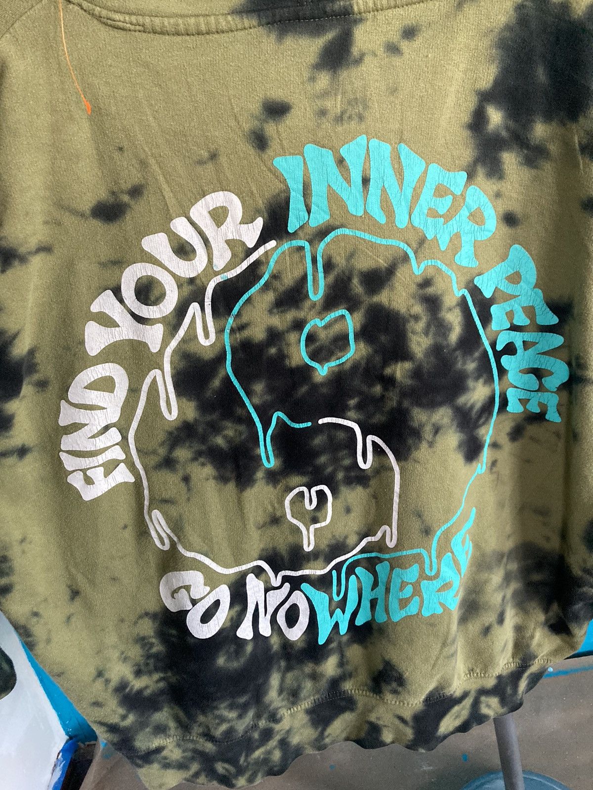 NEFF Neff Green/Black tie dye hoodie Size US L / EU 52-54 / 3 - 1 Thumbnail