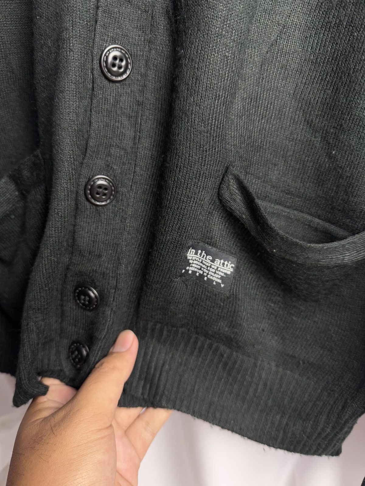 Hysteric Glamour × If Six Was Nine × Japanese Brand Intheattic Rockers British England Flag Cardigan Knit Size US L / EU 52-54 / 3 - 6 Thumbnail