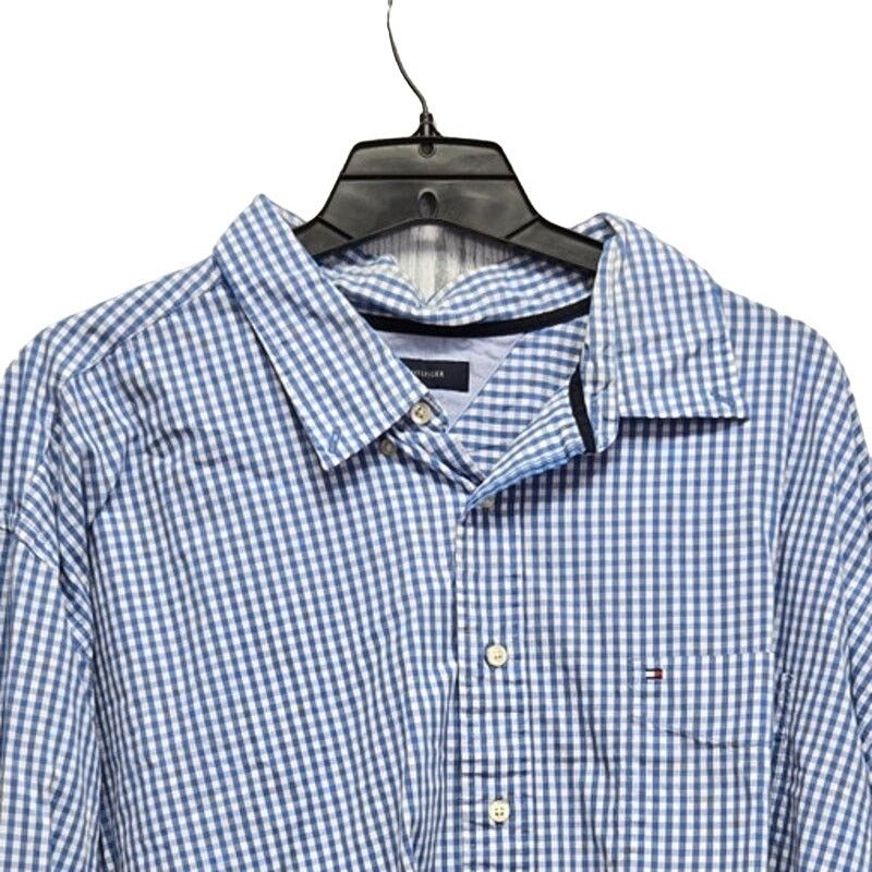 Tommy Hilfiger Tommy Hilfiger Mens 2XL Plaid Long Sleeve Button Down Shirt Size US XXL / EU 58 / 5 - 2 Thumbnail