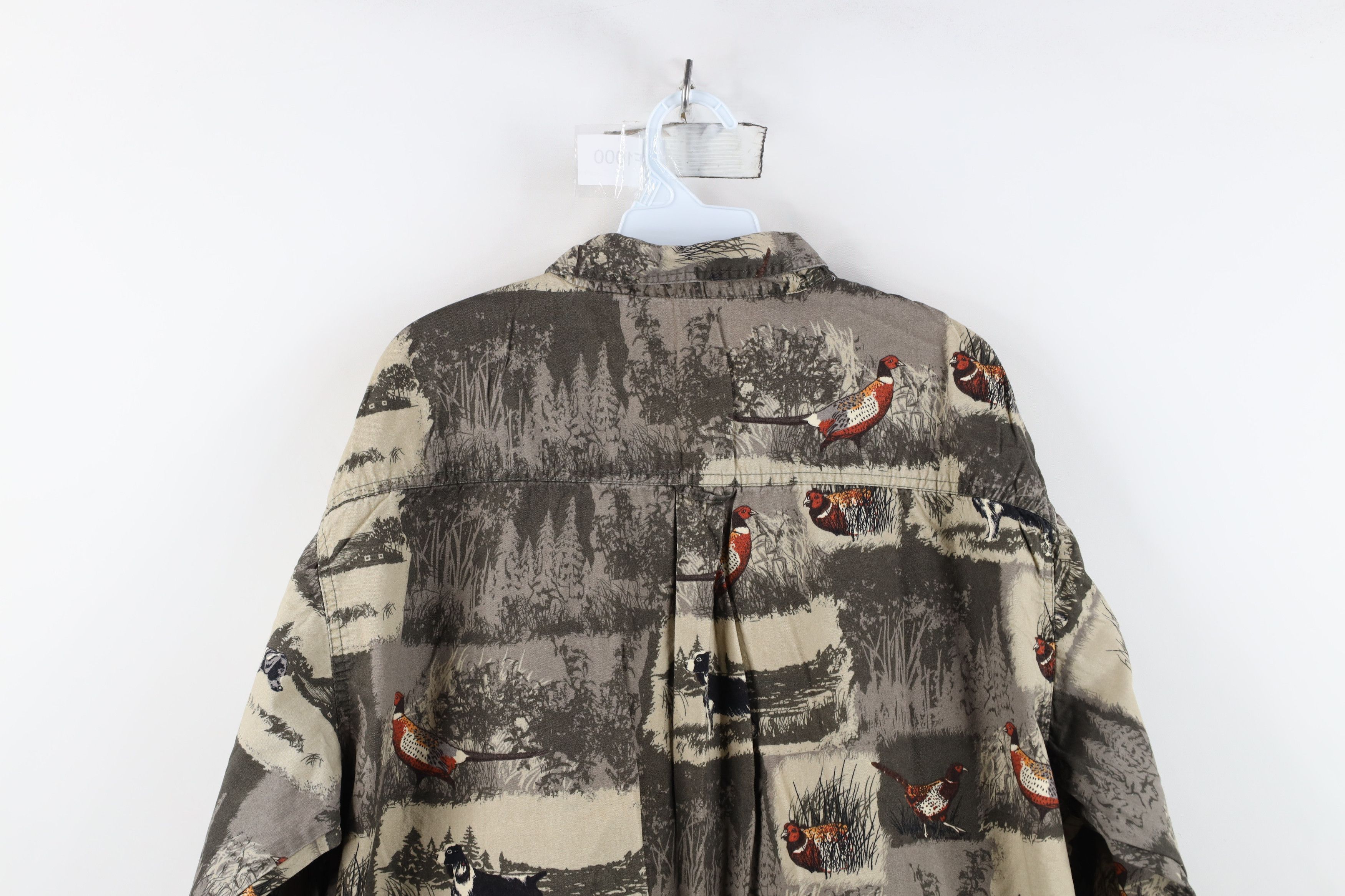 Vintage Vintage 90s Y2K Hunting Dog All Over Print Button Shirt Size US XL / EU 56 / 4 - 11 Thumbnail
