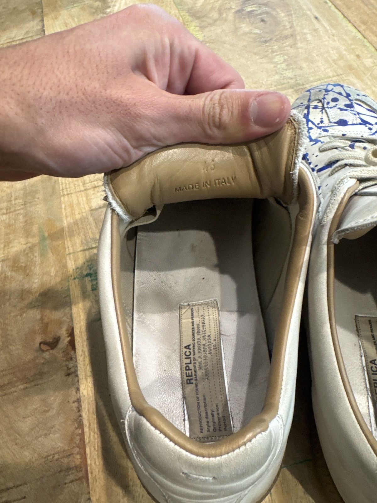 Maison Margiela GAT paint splatters Size US 12.5 / EU 45-46 - 6 Thumbnail