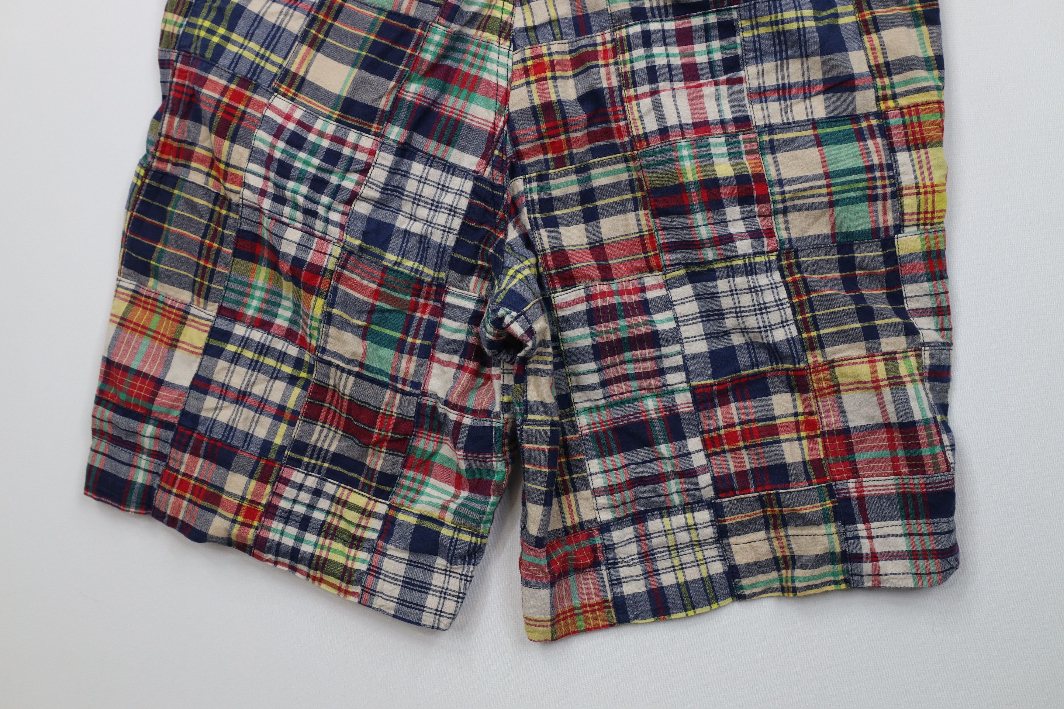 Ralph Lauren Vintage Y2K Ralph Lauren Patchwork Madras Plaid Chino Shorts Size US 32 / EU 48 - 12 Thumbnail