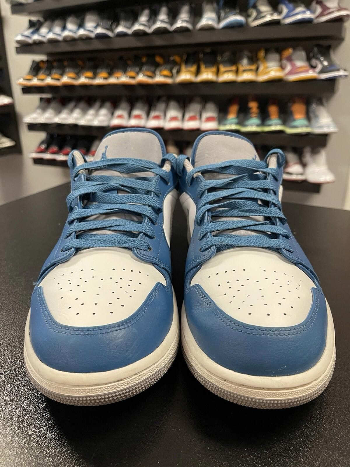 Jordan Brand Size 11.5 - Jordan 1 Low True Blue Cement 553558-412 Clean Size US 11.5 / EU 44-45 - 2 Thumbnail