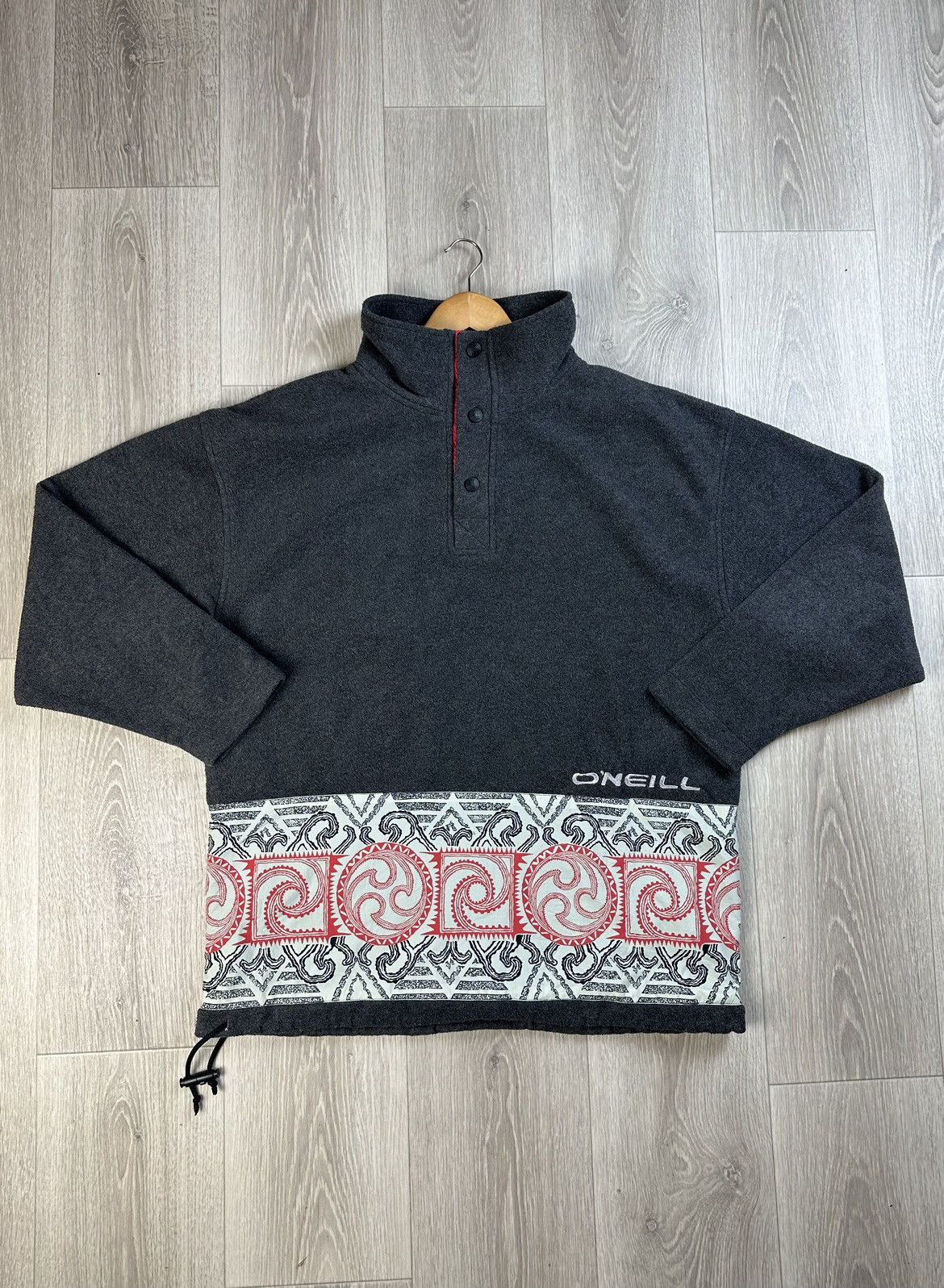 O'Neill Vintage 90s O’Neill Fleece Jacket Big Logo Rare Size US L / EU 52-54 / 3 - 3 Thumbnail