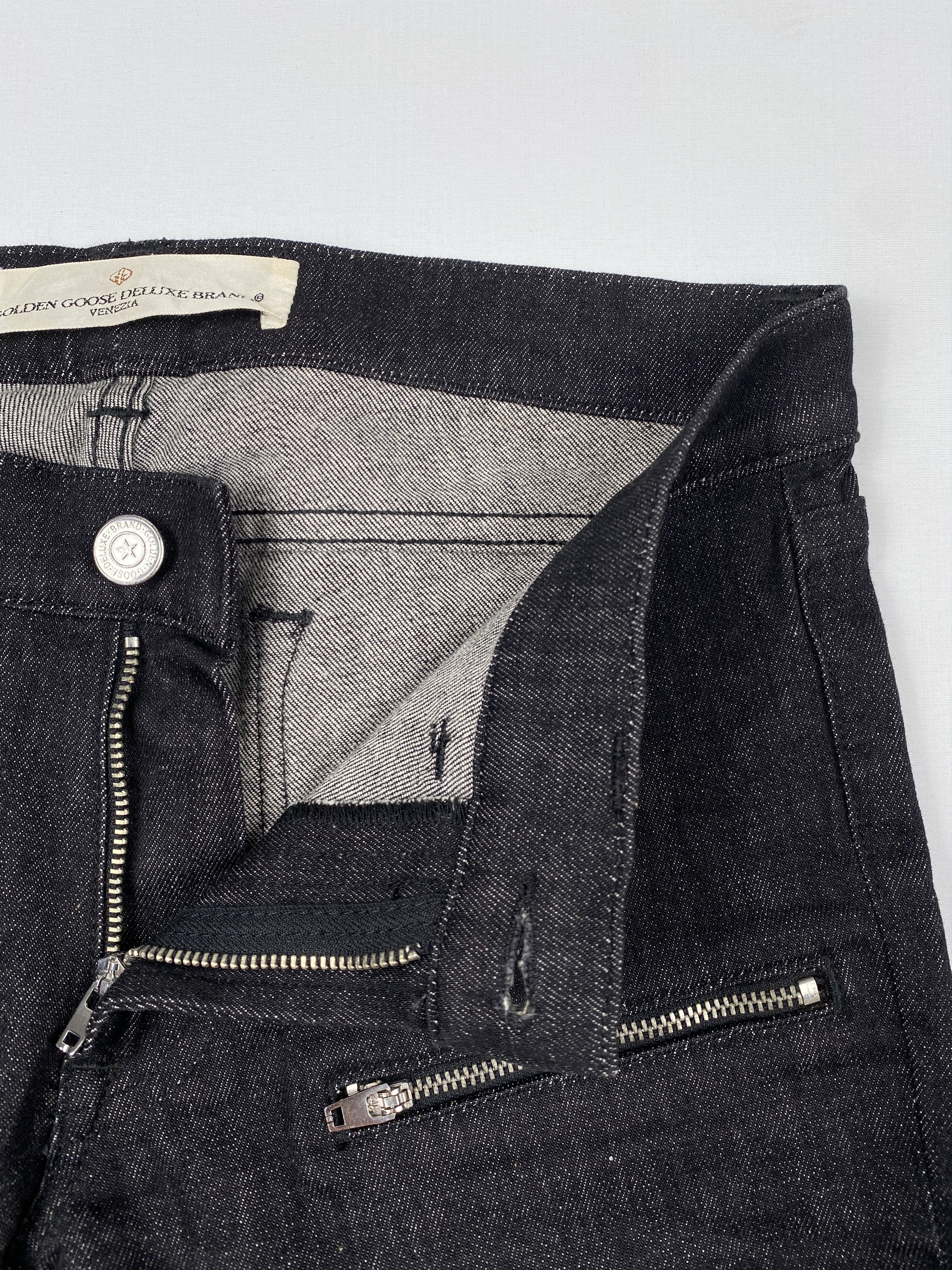 Golden Goose Deluxe Brand 2009 Ankle Zip Black Denim Size US 28 / EU 44 - 10 Thumbnail