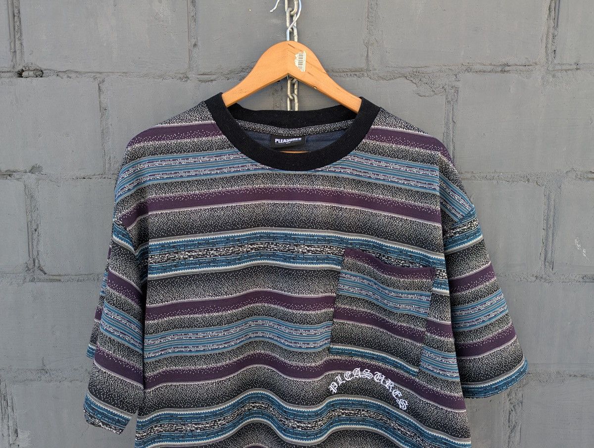 Pleasures PLEASURES Stripe Pocket Tee Heavy Multicolor Size US L / EU 52-54 / 3 - 3 Thumbnail