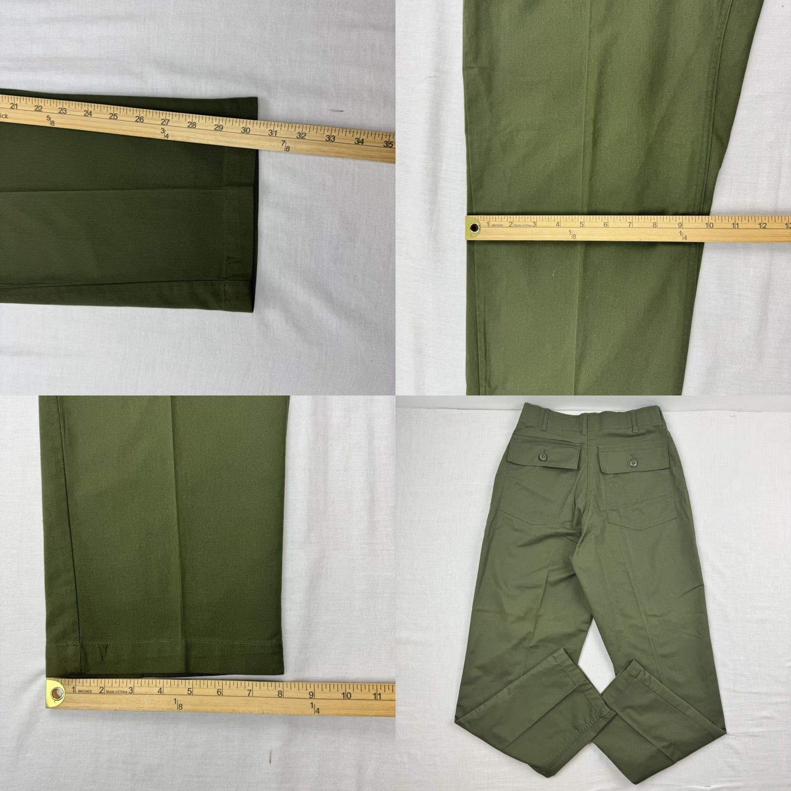 Vintage VINTAGE Army Pants 30x31 Adult Regular 70s USA Green Cotton Polyester Workwear Casual Pants Mens Size US 30 / EU 46 - 9 Thumbnail
