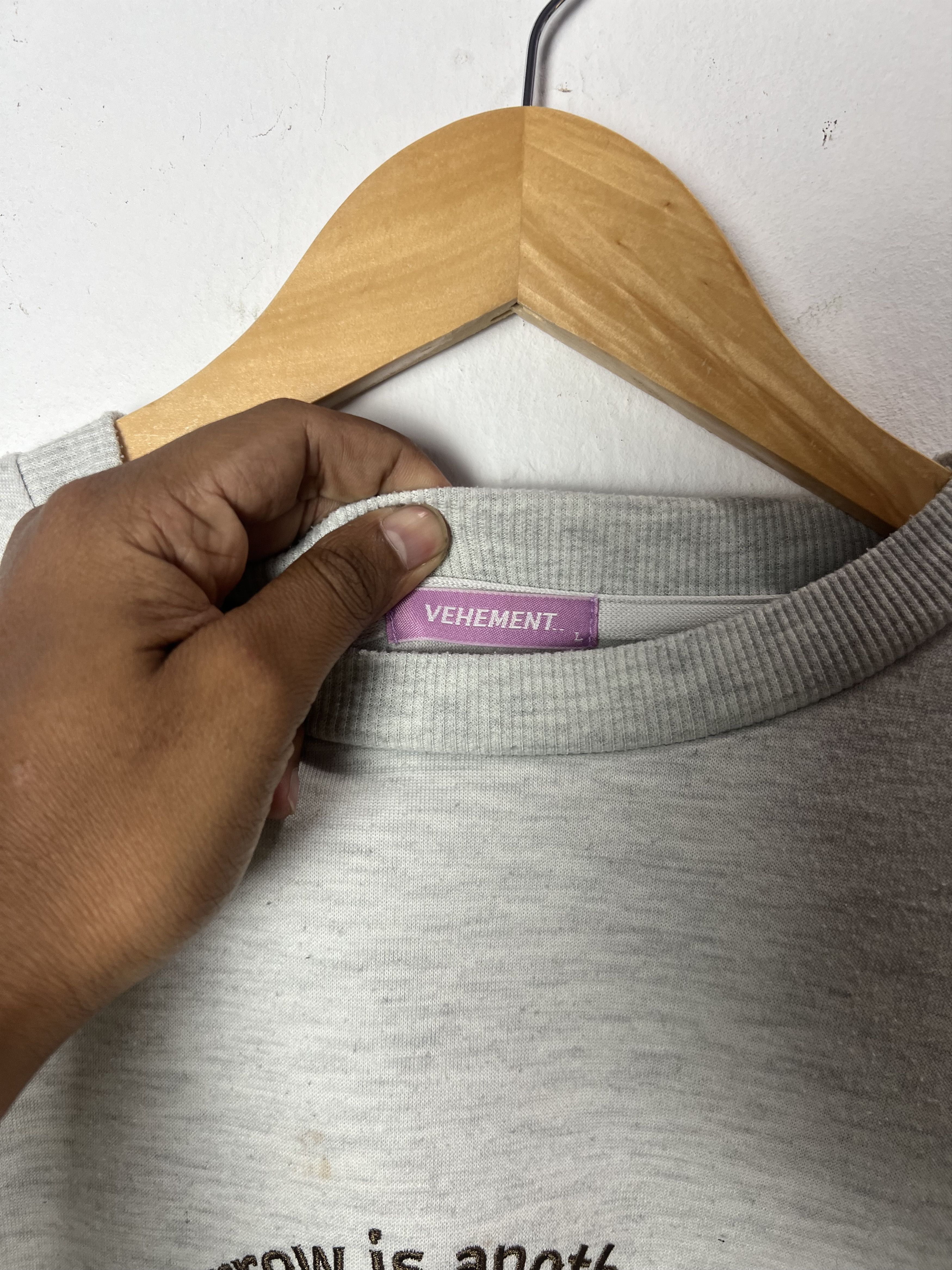 Japanese Brand Might Push Crewneck Oversized Vehement Sweatshirt Size US L / EU 52-54 / 3 - 9 Thumbnail