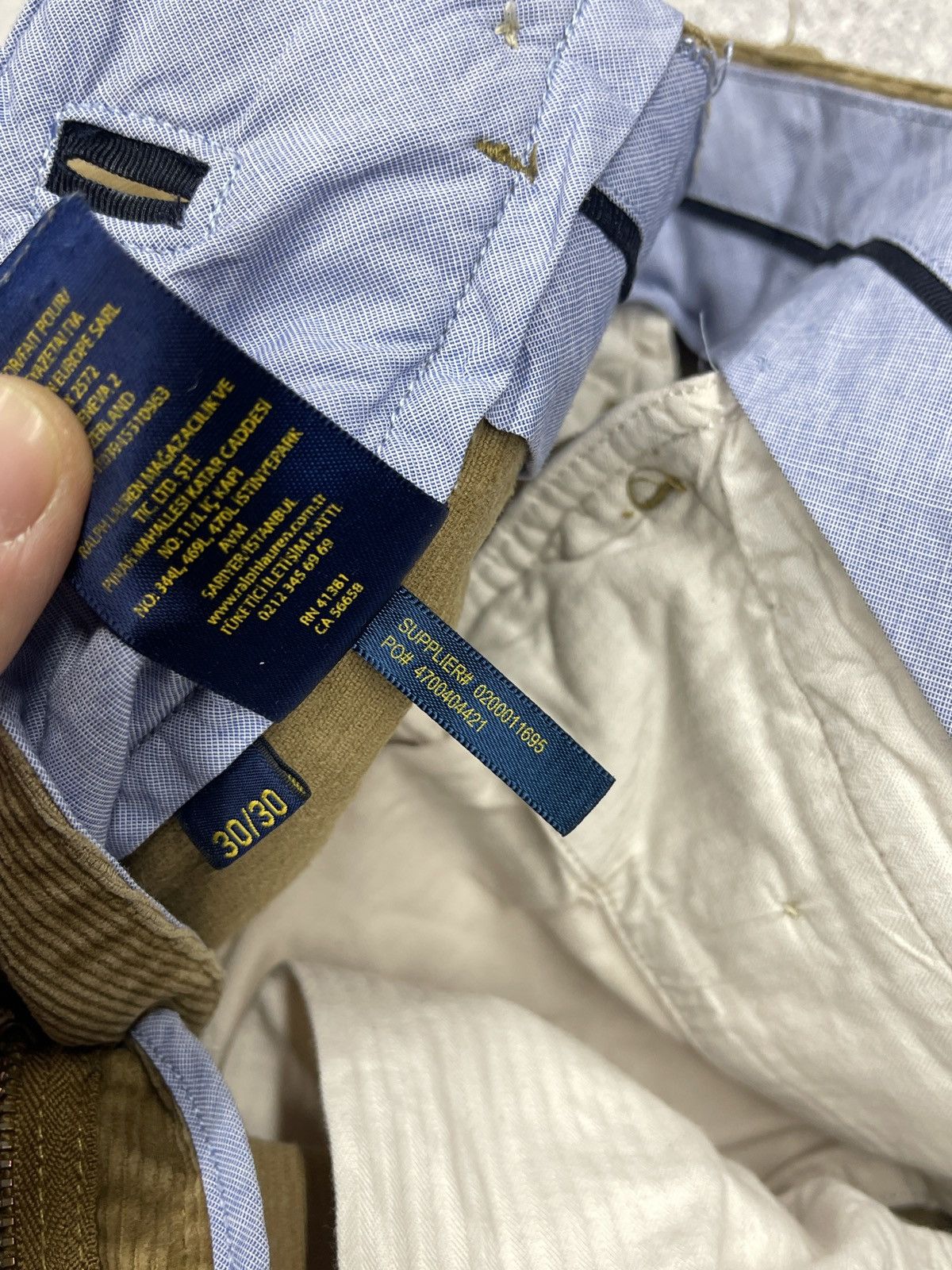 Polo Ralph Lauren Mens Polo Ralph Lauren Corduroy Pants Brown Y2K Rugby Size US 30 / EU 46 - 11 Thumbnail