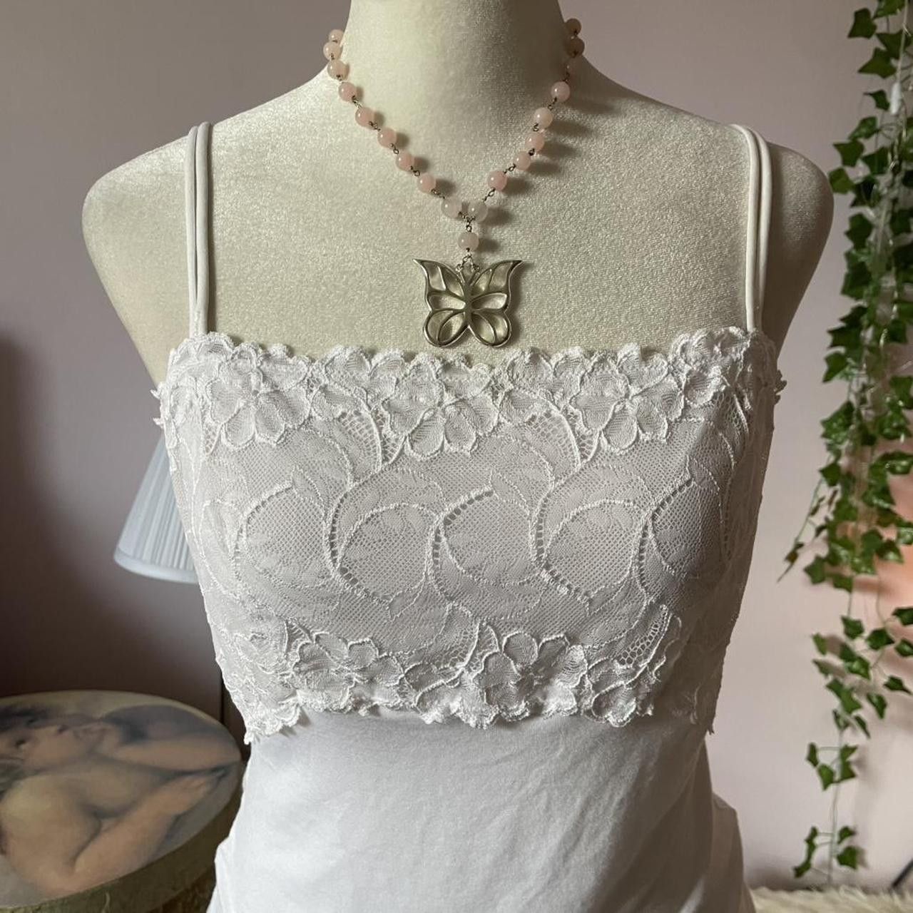 Other 2000s white lacy stretch cami top Size M / US 6-8 / IT 42-44 - 8 Thumbnail