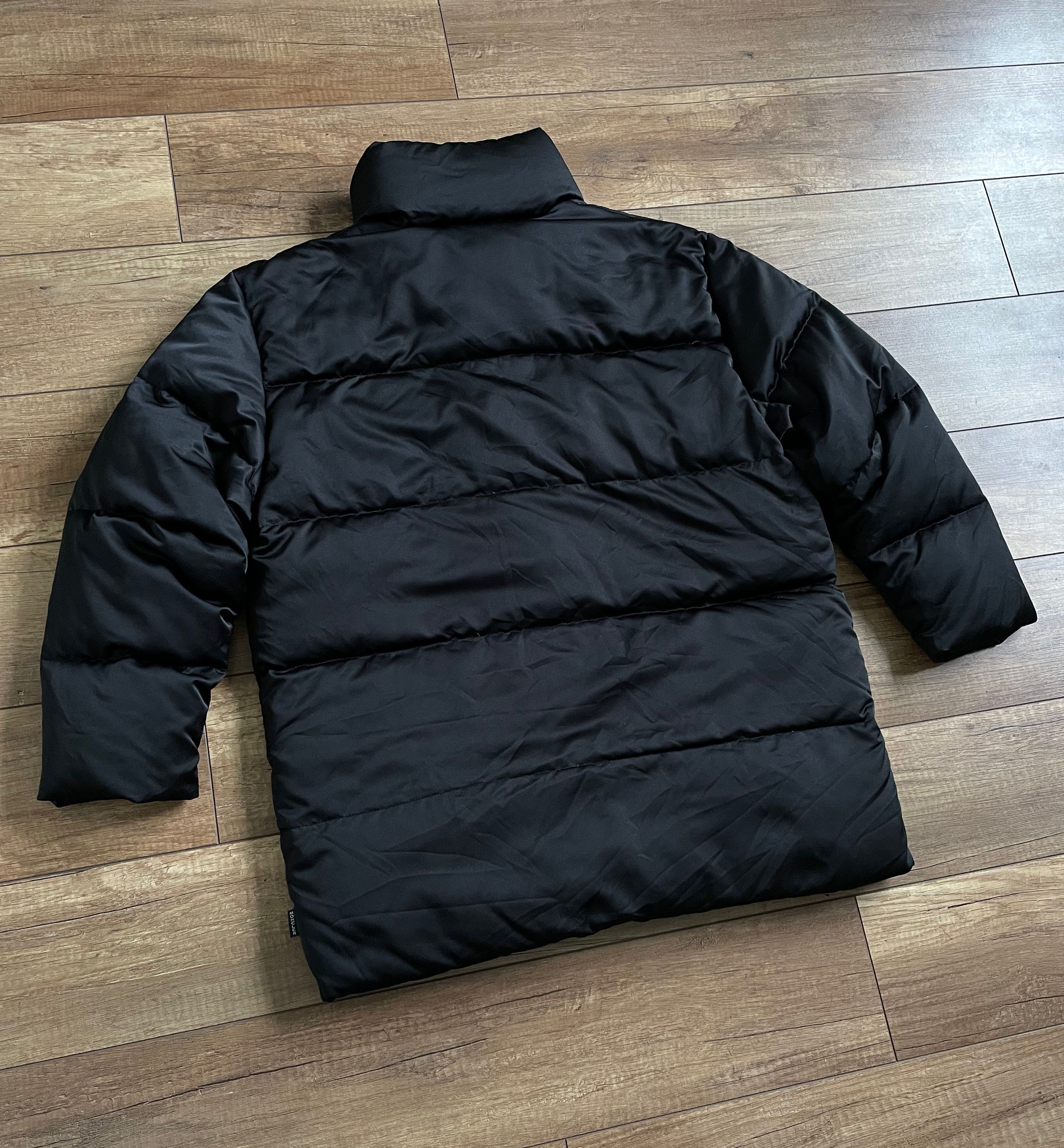 Moncler Vintage Moncler Grenoble Oversized Black Satin Down Jacket Size M / US 6-8 / IT 42-44 - 3 Thumbnail