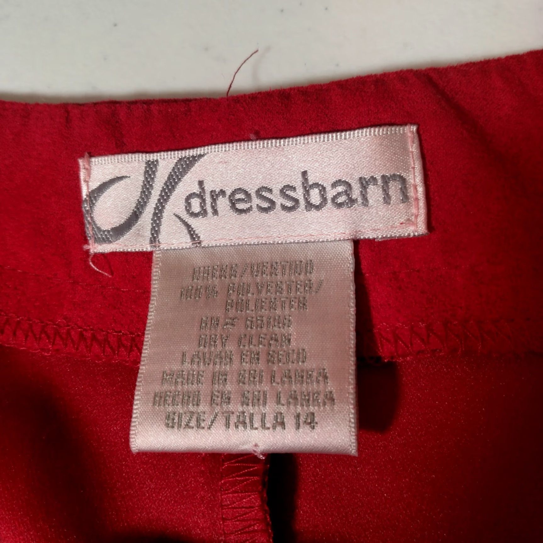 Vintage VINTAGE Dressbarn Dress 14 Red Microsuede Long Sleeve Button Up Belted Office Wear Dress Size XL / US 12-14 / IT 48-50 - 4 Thumbnail